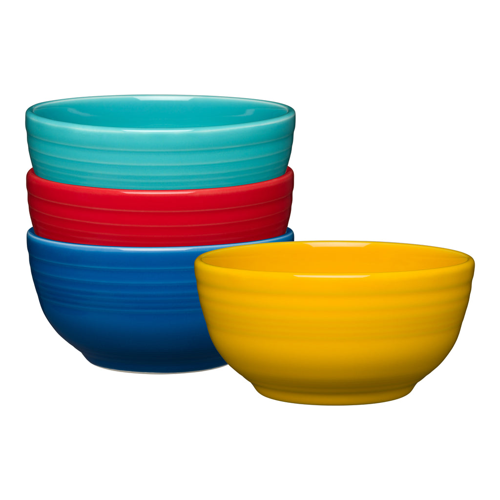 Mixed Vibrant Bistro Coupe 5 1/2 Inch Cereal Bowl 22 oz, Set of 4 