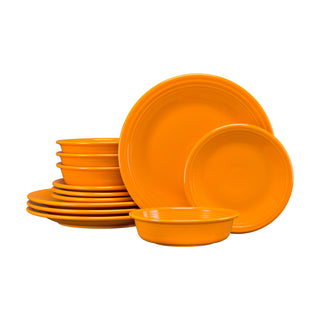 Classic Rim 12-Piece Dinnerware Set, Service for 4