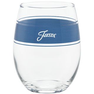 15 oz. Fiesta® Frame Stemless Wine Coastal Blues – Set of 4