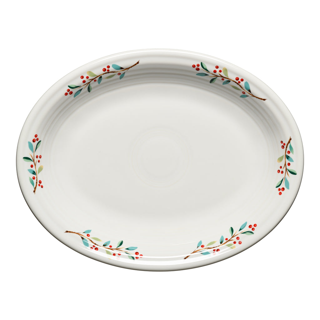 Fiesta Nutcracker 11 5/8 Inch Medium Oval Serving Platter Fiesta