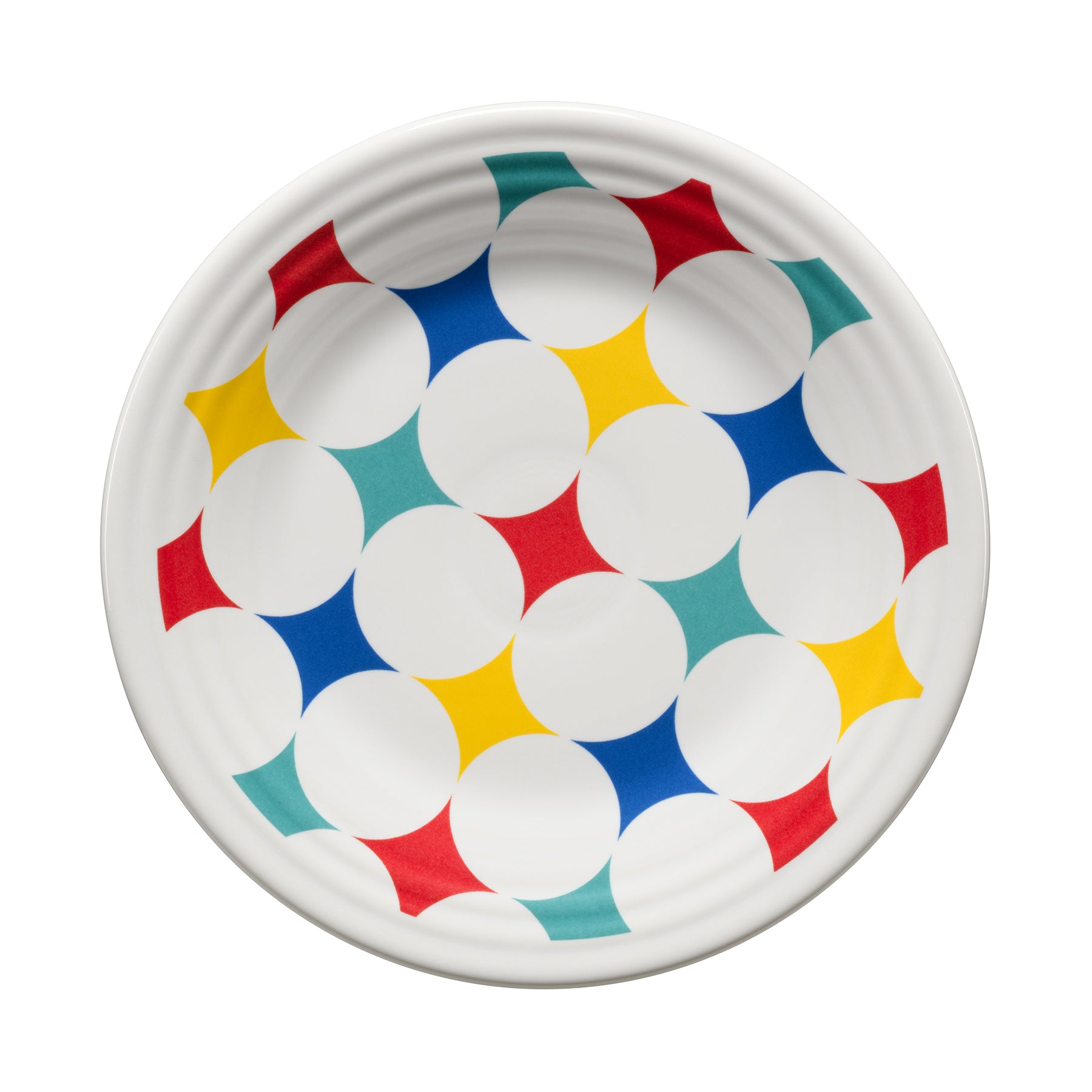 Fiesta Vibrant Kaleido Circles Classic Rim 9 Inch Luncheon Plate