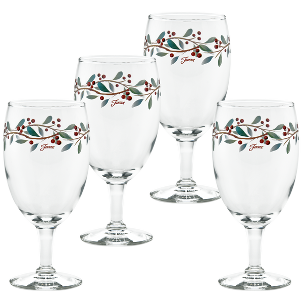 Lenox Holiday Set of 4 Iced Beverage Glasses 