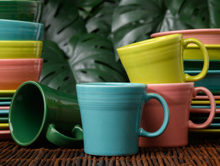 Tropical Mixed Colors 15 OZ Set of 4 Tapered Mugs