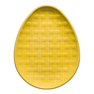 Embossed Egg Shaped Plate 10 Inch