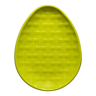Embossed Egg Shaped Plate 10 Inch