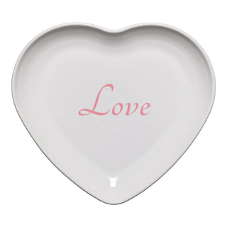 Love 9 Inch Heart Shaped Plate