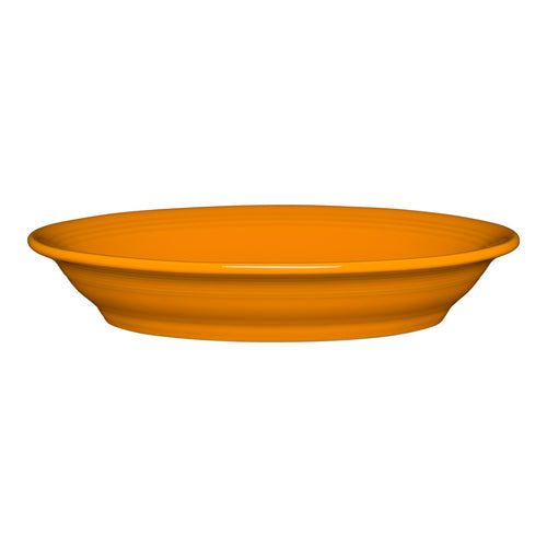 butterscotch orange fiesta oval serving bowl made in the usa