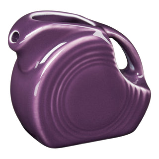 mulberry purple fiesta small disk pitcher made in the usa