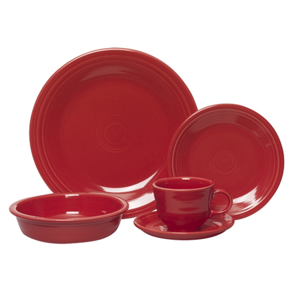 Retired Classic Rim 5-Piece Place Setting, Service for 1 – Fiesta 