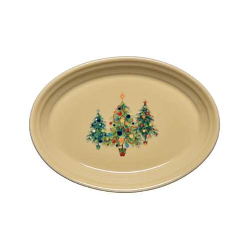 Small Christmas Trio of Trees Oval Platter – Fiesta Factory Direct
