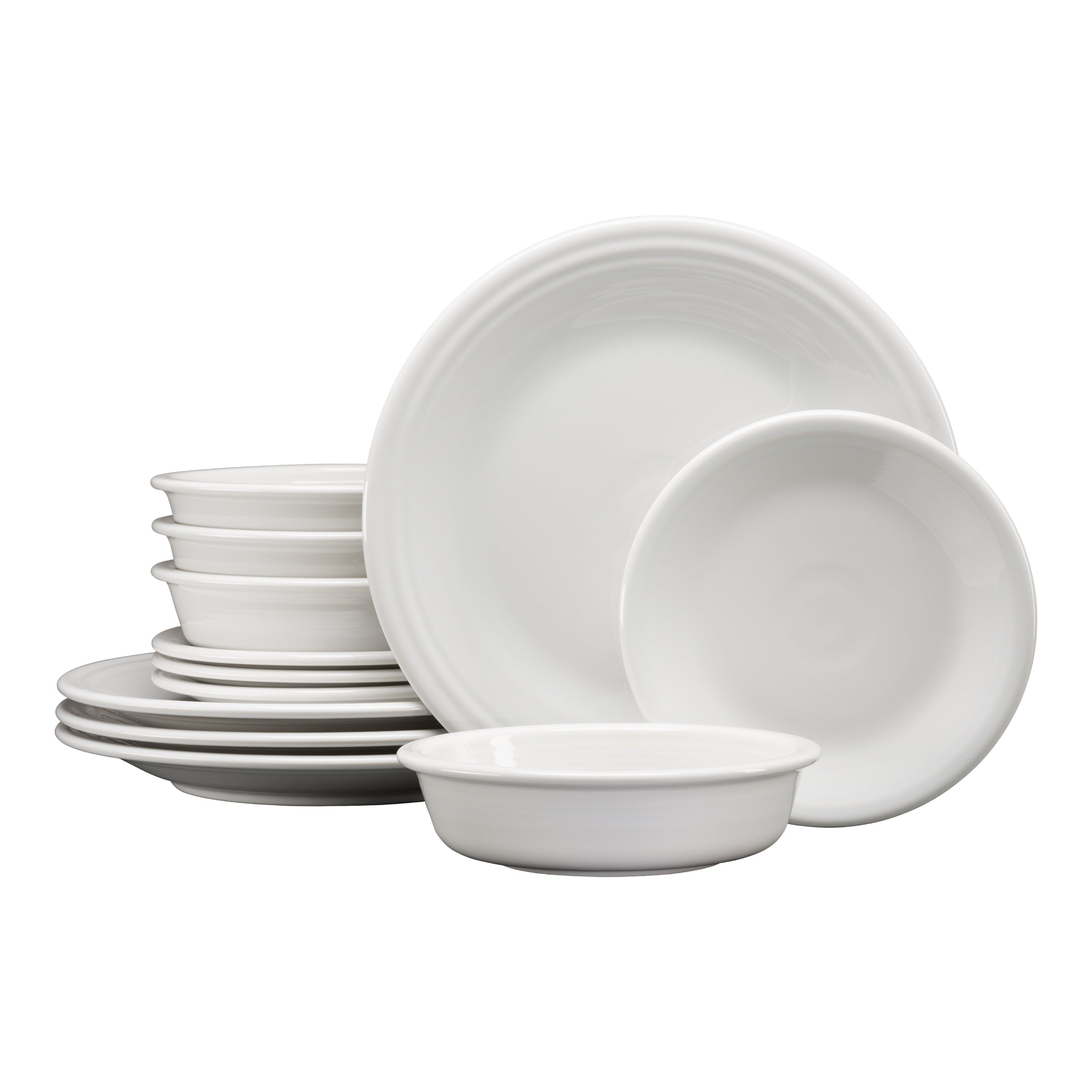 Classic Rim 12-Piece Dinnerware Set, Service for 4