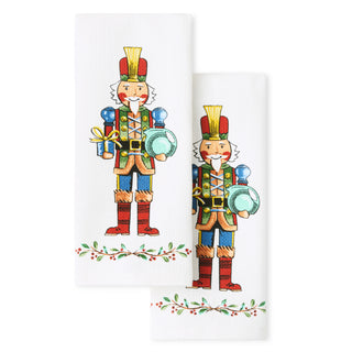 Nutcracker The Giver Holiday Holly Sprig Kitchen Towel Set