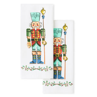 Nutcracker The Guardian Holiday Holly Sprig Kitchen Towel Set