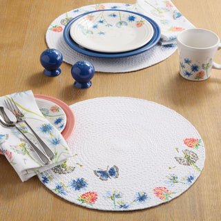 Breezy Floral Round Placemat Set of 4