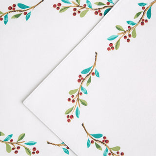 Holly Sprig Holiday Border Placemat Set of 4