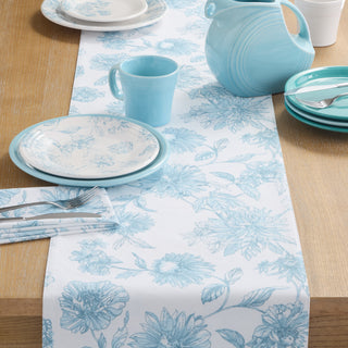 Botanical Floral Table Runner