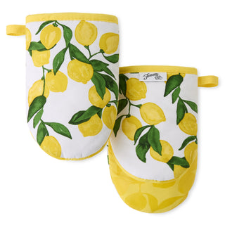 Fiesta Lemon Vine 4-Pack Oven Mitt Set