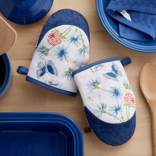 Breezy Floral 4-Pack Oven Mitt Set