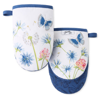 Breezy Floral 4-Pack Oven Mitt Set