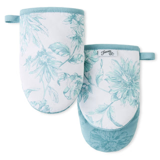 Botanical Floral 4-Pack Oven Mitt Set