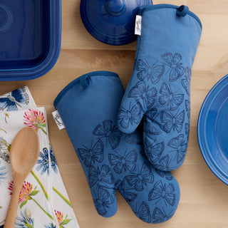 Breezy Floral 4-Pack Oven Mitt Set