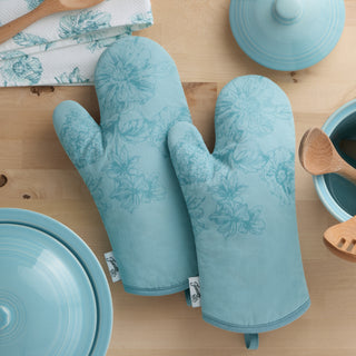 Botanical Floral 4-Pack Oven Mitt Set