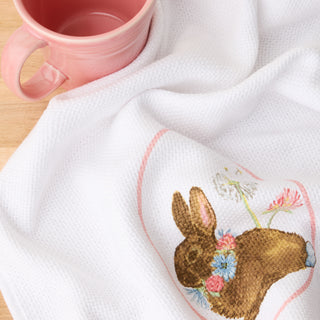 Fiesta Easter Bunny Kitchen Towels 2-Pack Set