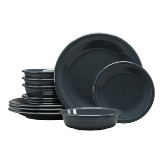 Retired Classic Rim 12-Piece Dinnerware Set, Service for 4