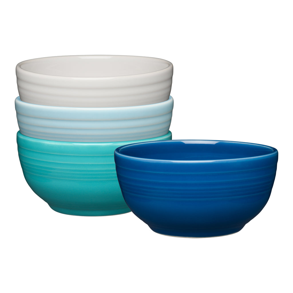 Coastal Blues Bistro Coupe 5 1/2 Inch Cereal Bowl 22 oz, Set of 4 ...