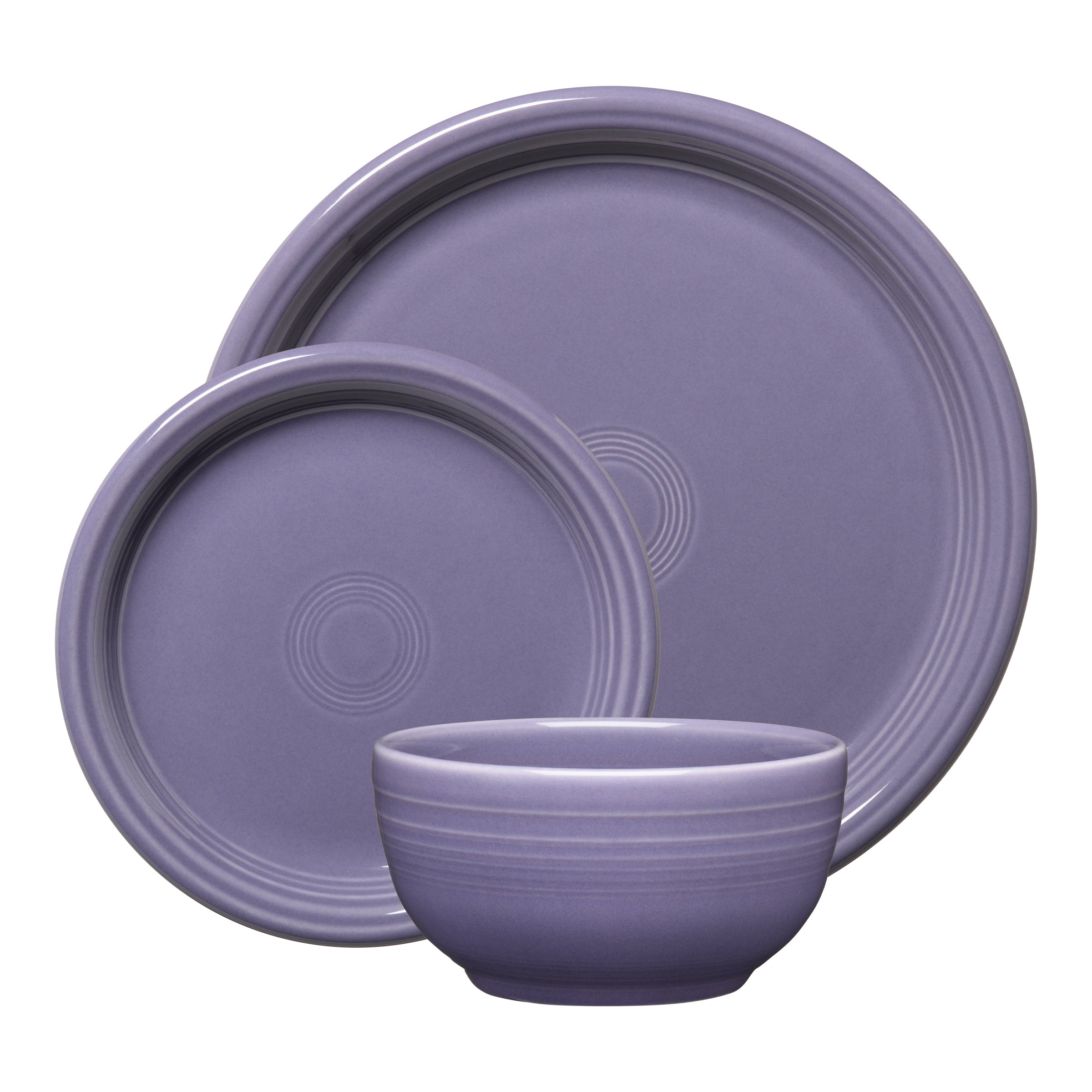 Lavender Bistro Coupe 3-Piece Place Setting