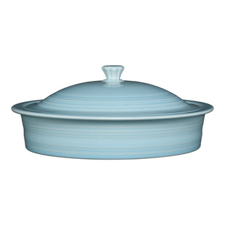 Small 10 Inch Round Covered Casserole 1.4 Quart - bakeware Made in America by The Fiesta Tableware Company