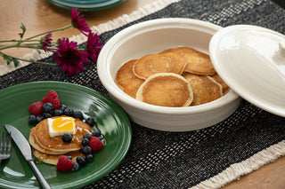 Small 10 Inch Round Covered Casserole 1.4 Quart - bakeware Made in America by The Fiesta Tableware Company