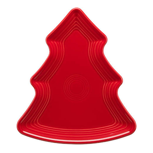 Tree Shaped Plate 10 1/8 Inch (Green)