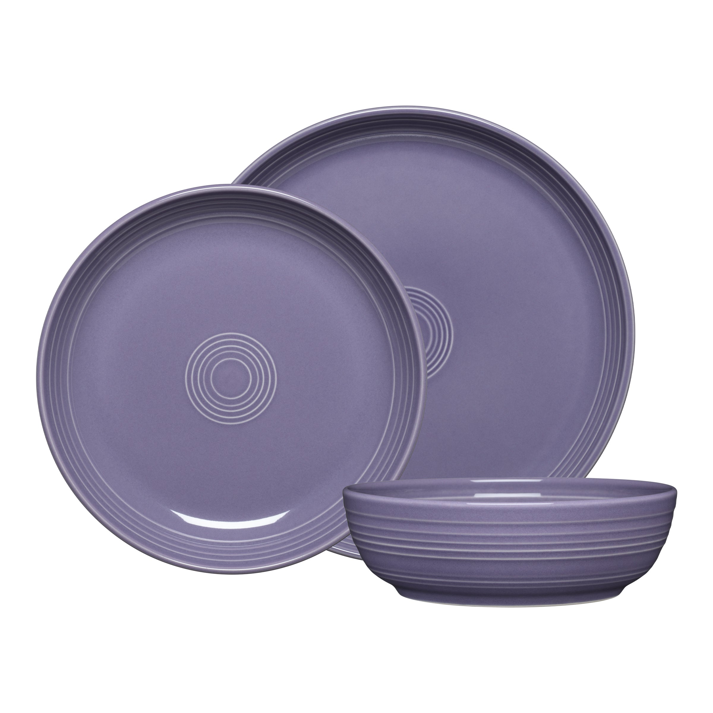 Lavender Coupe Bowl 3-Piece Dinnerware Set, Service for 1 – Fiesta