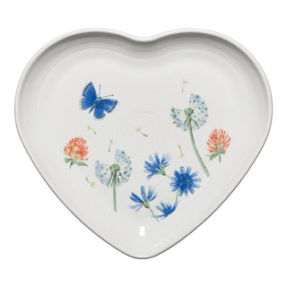 Fiesta Breezy Floral 9 Inch Heart Shaped Plate