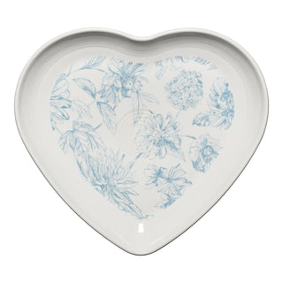 Fiesta Botanical Floral 9 Inch Heart Shaped Plate