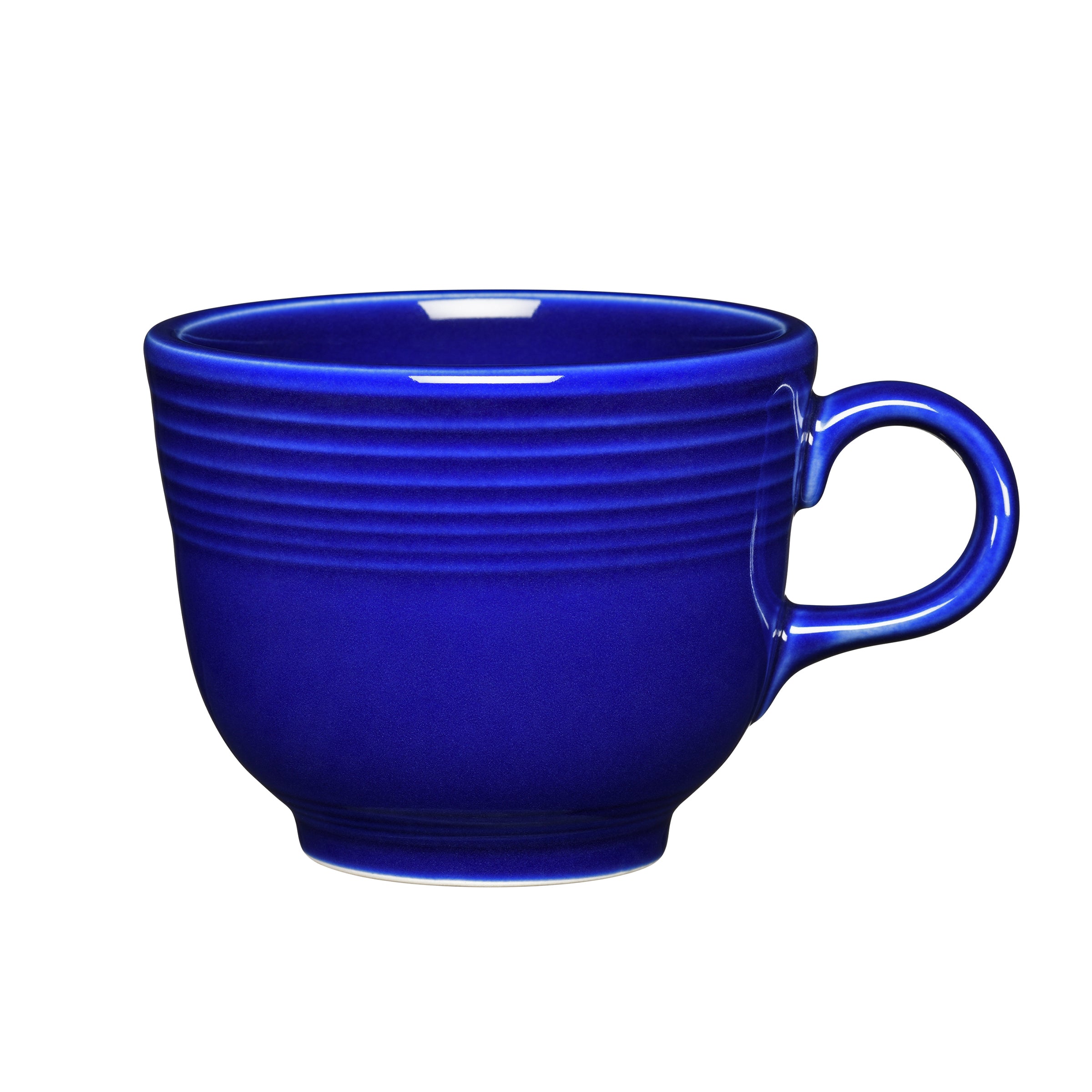 (8) buy Fiestaware Colbalt Blue Tea Cups and Saucers Set