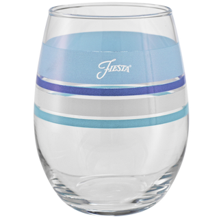 Coastal Blues 15 oz. Edgeline Stemless Wine – Set of 4 – Fiesta Factory Direct