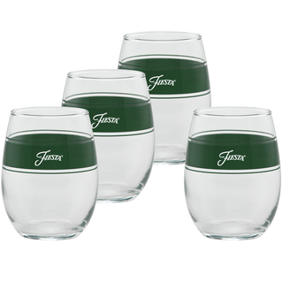 15 oz. Fiesta® Frame Stemless Wine Jade – Set of 4