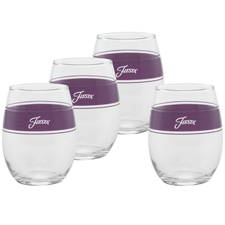 15 oz. Fiesta® Frame Stemless Wine Mulberry – Set of 4