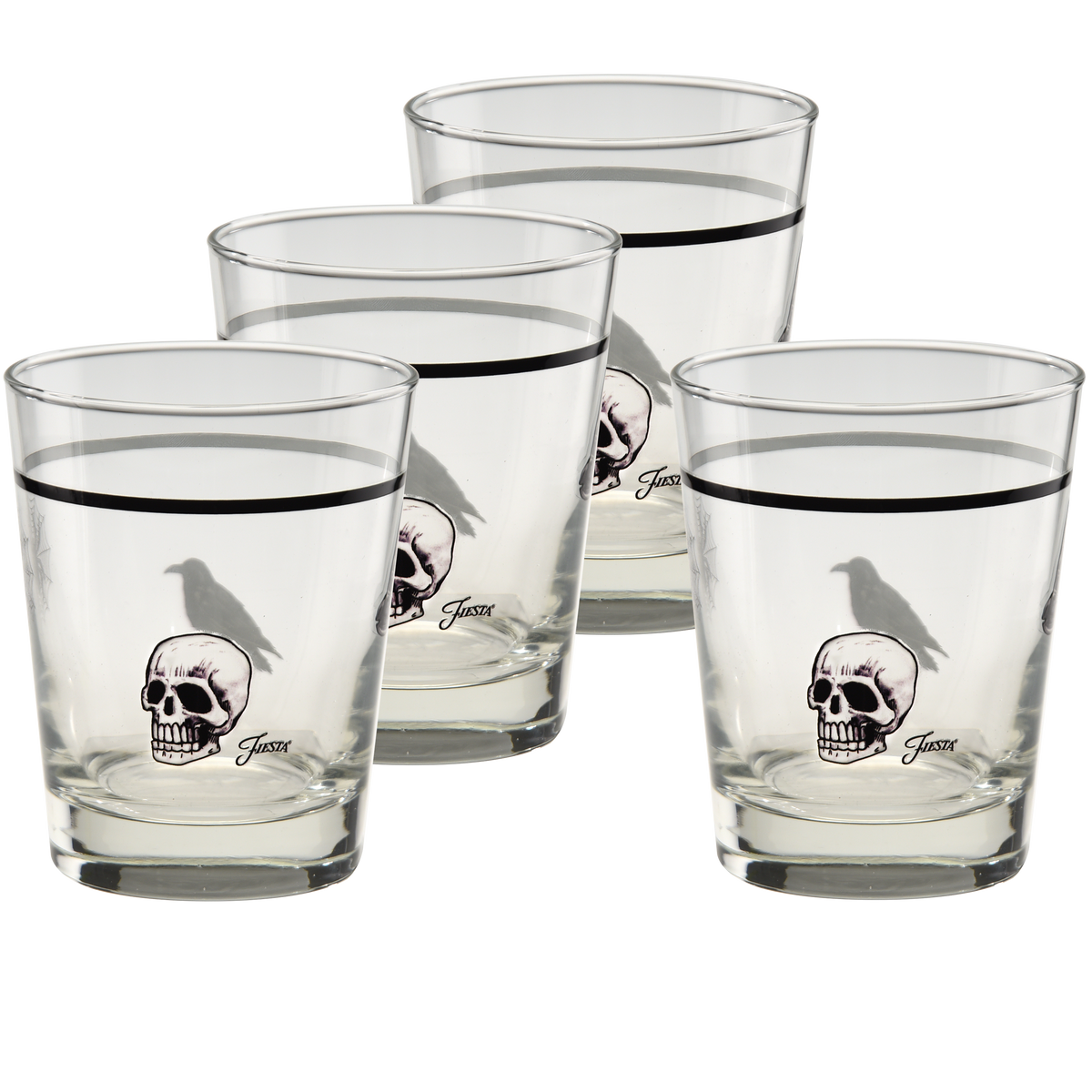 Fiesta Halloween Icons 15 oz. Tapered Double Old Fashion Set of 4