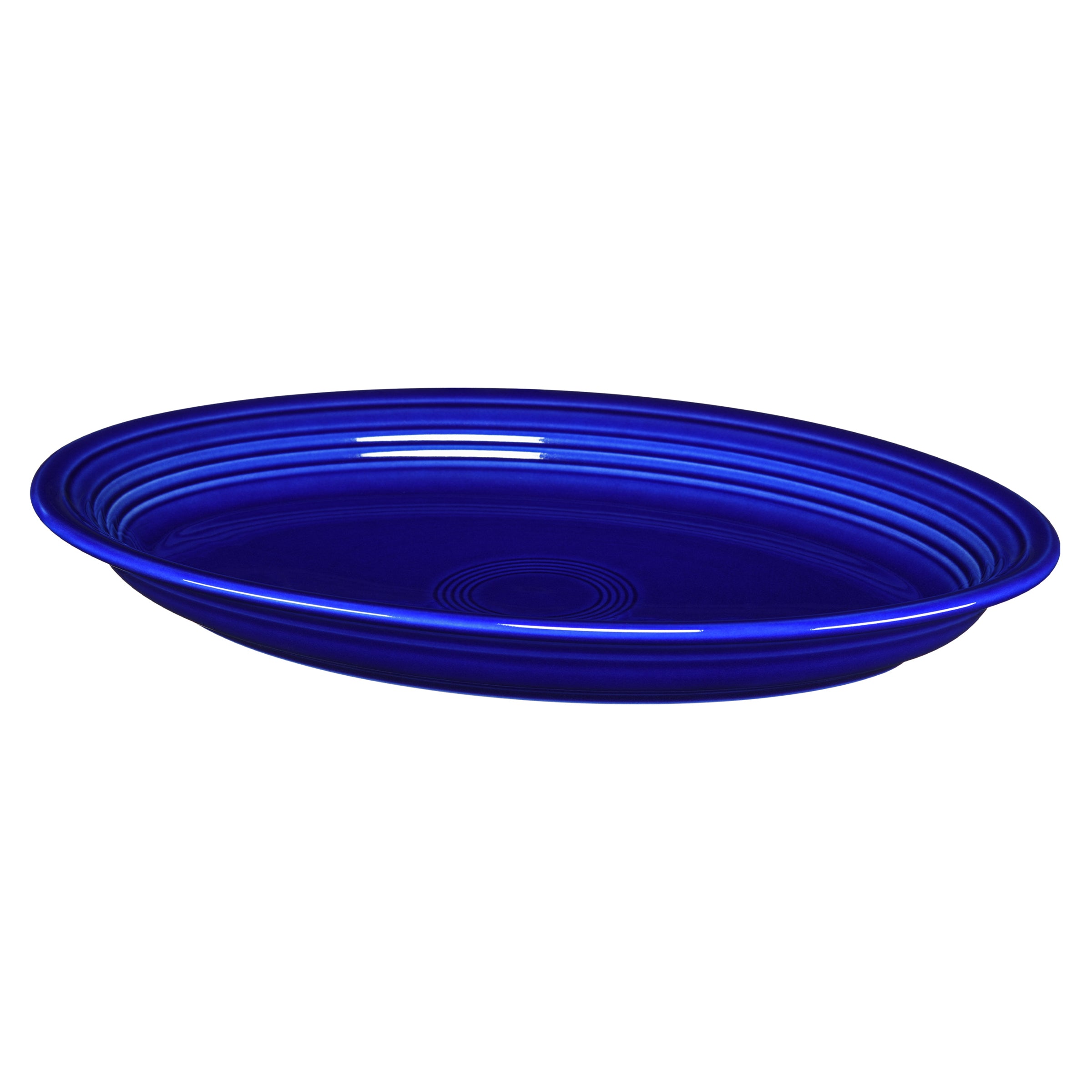 Oval Serving Platter good in Sapphire Blue