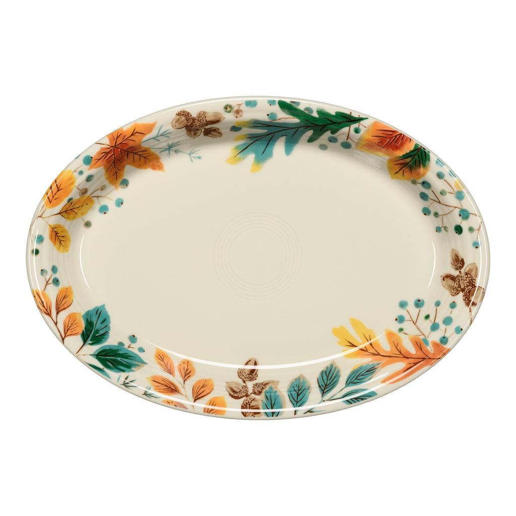 Autumn Fields 13 5/8 Inch Large Oval Serving Platter