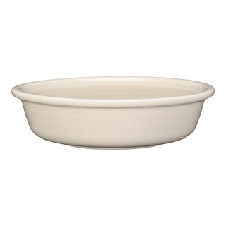 The Fiesta Classic Rim 6 7/8 Inch Cereal Bowl in Linen is a round, off-white ceramic bowl with a slightly raised rim, shown against a white background. Holds 19 oz.