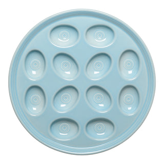 Round Egg Serving Platter 11 1/4 Inch - countertop accessories Made in America by The Fiesta Tableware Company