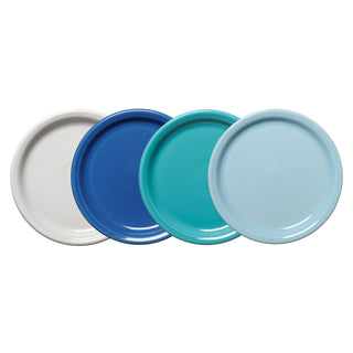 Fiesta - Coastal Blues Bistro Coupe 9 Inch Luncheon Plate, Set of 4