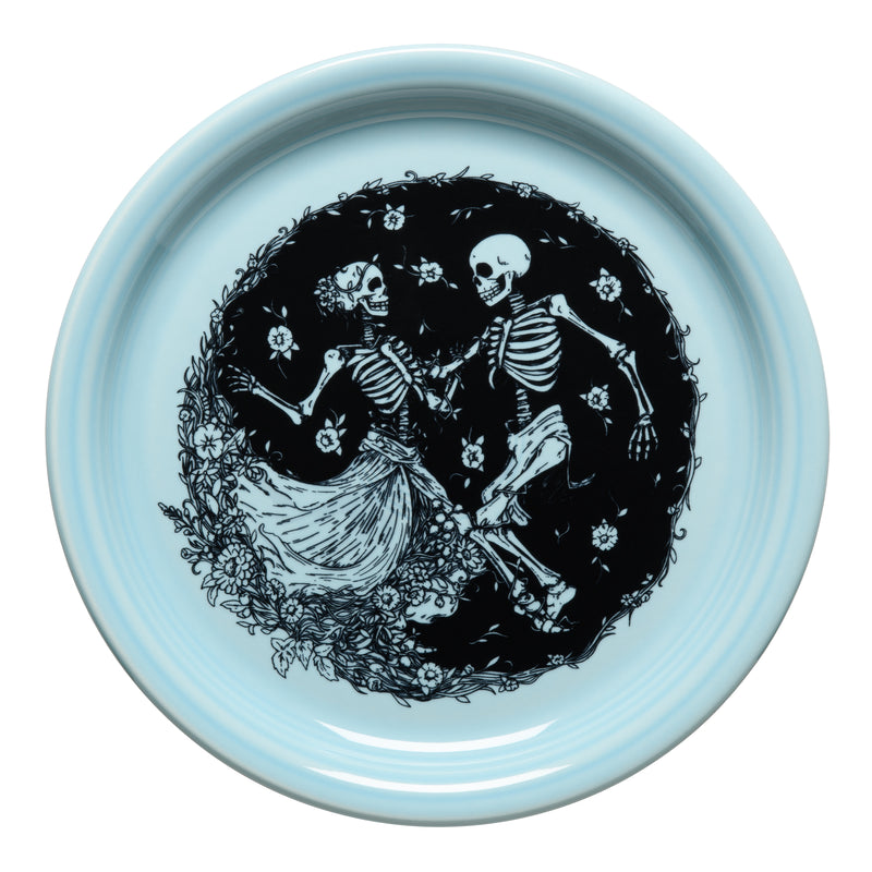 Skeleton Duet Sky Bistro Coupe 9 Inch Luncheon Plate