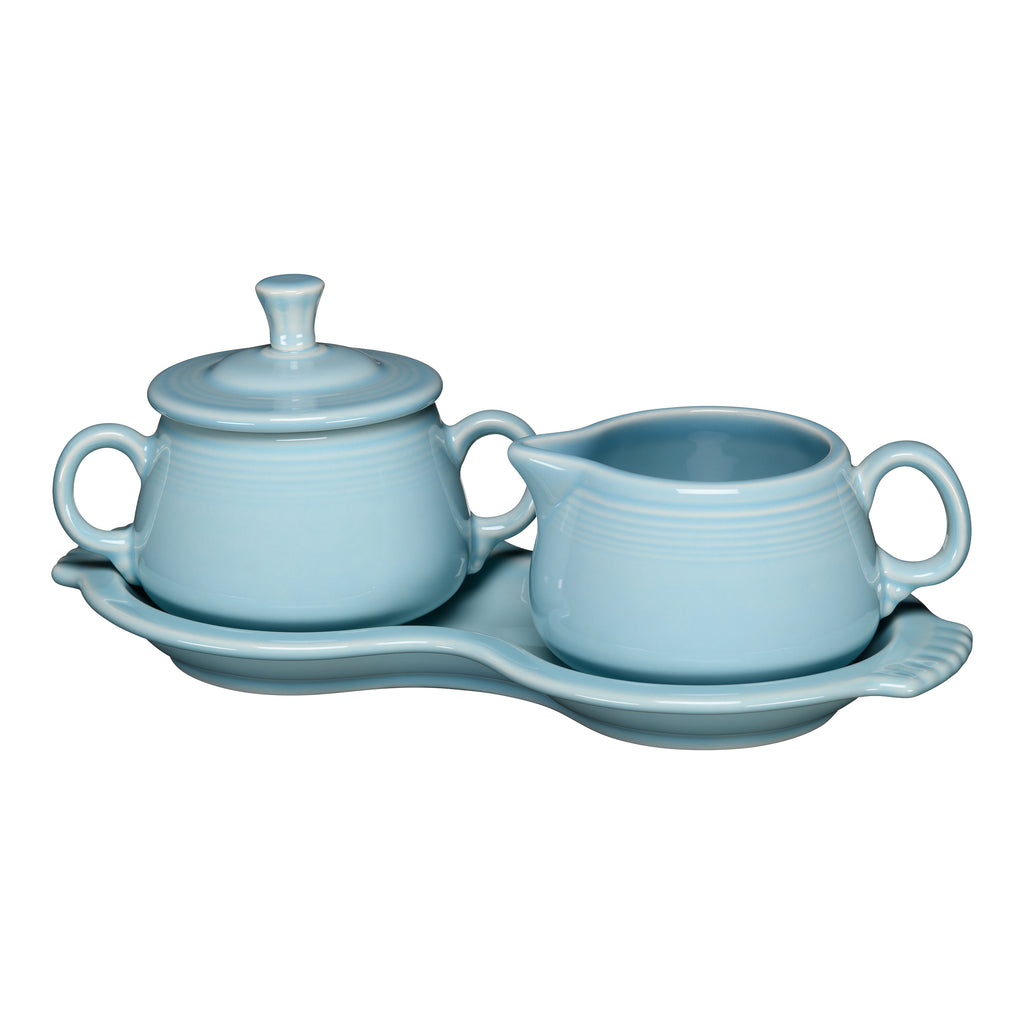 4-Piece Sugar Bowl and Creamer Set with Tray – Fiesta Factory Direct