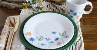 Breezy Floral Plate with Breezy Floral Mug tablescape