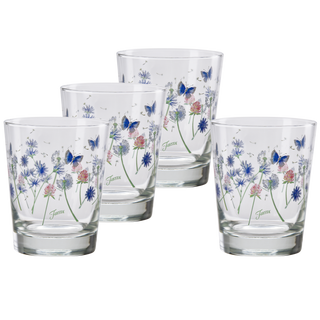 15 oz. Fiesta® Breezy Floral Tapered Double Old Fashion – Set of 4